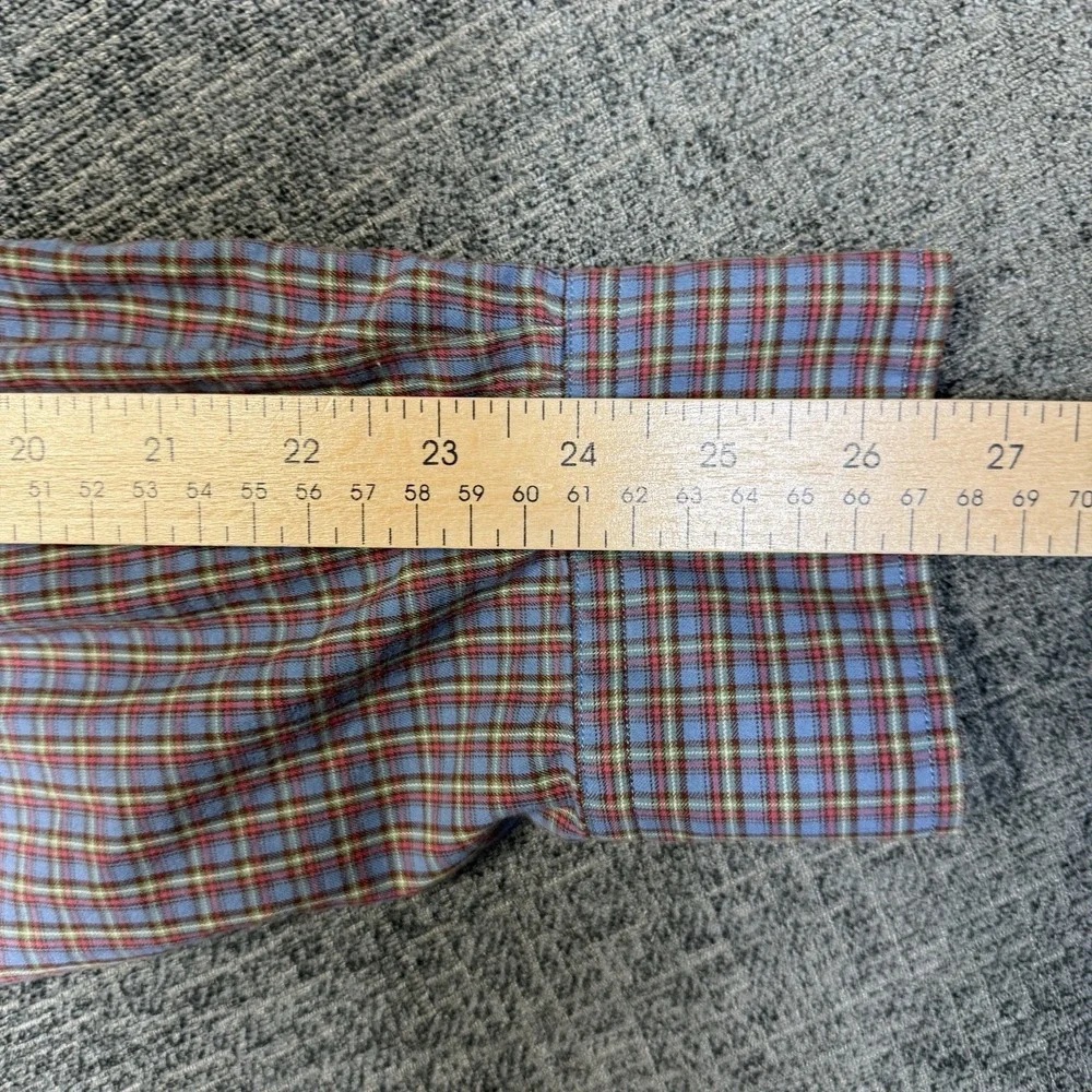 Polo Ralph Lauren Shirt Mens XXL Red Blue Plaid Long Sleeve Stanton‎ Classic Fit